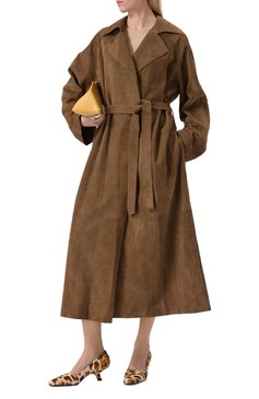 Женские кожаные туфли boogie BOTTEGA VENETA леопардового цвета, арт. 816558/V4U00 | Фото 2 (Материал внешний: Натуральная кожа; Материал сплава: Проставлено; Драгоценные камни: Проставлено; Каблук высота: Средний; Подошва: Плоская; Материал внутренний: Натуральная кожа; Каблук тип: Фигурный)