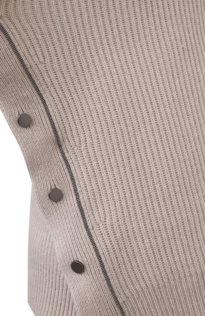 Кашемировый кардиган BRUNELLO CUCINELLI бежевого цвета по цене 442500 руб., арт. M12713906P, фото 5 Кашемировый кардиган BRUNELLO CUCINELLI, арт. M12713906P, фото 5