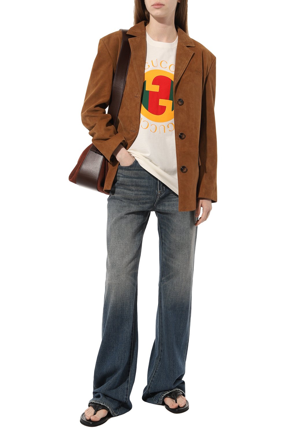 Хлопковая футболка GUCCI, арт. 717422/XJFV3, фото 2
