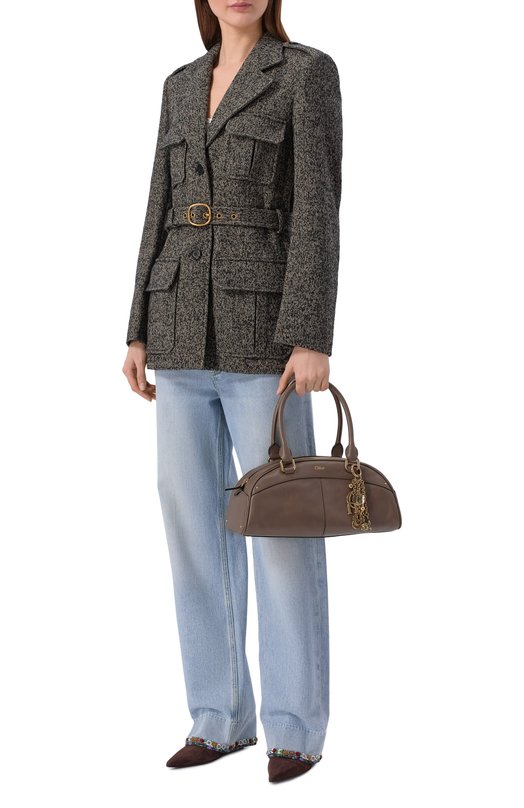 Сумка Chloé Bowling small Chloé CH26SS955Q86 Коричневый  CH26SS955Q86 Фото 3