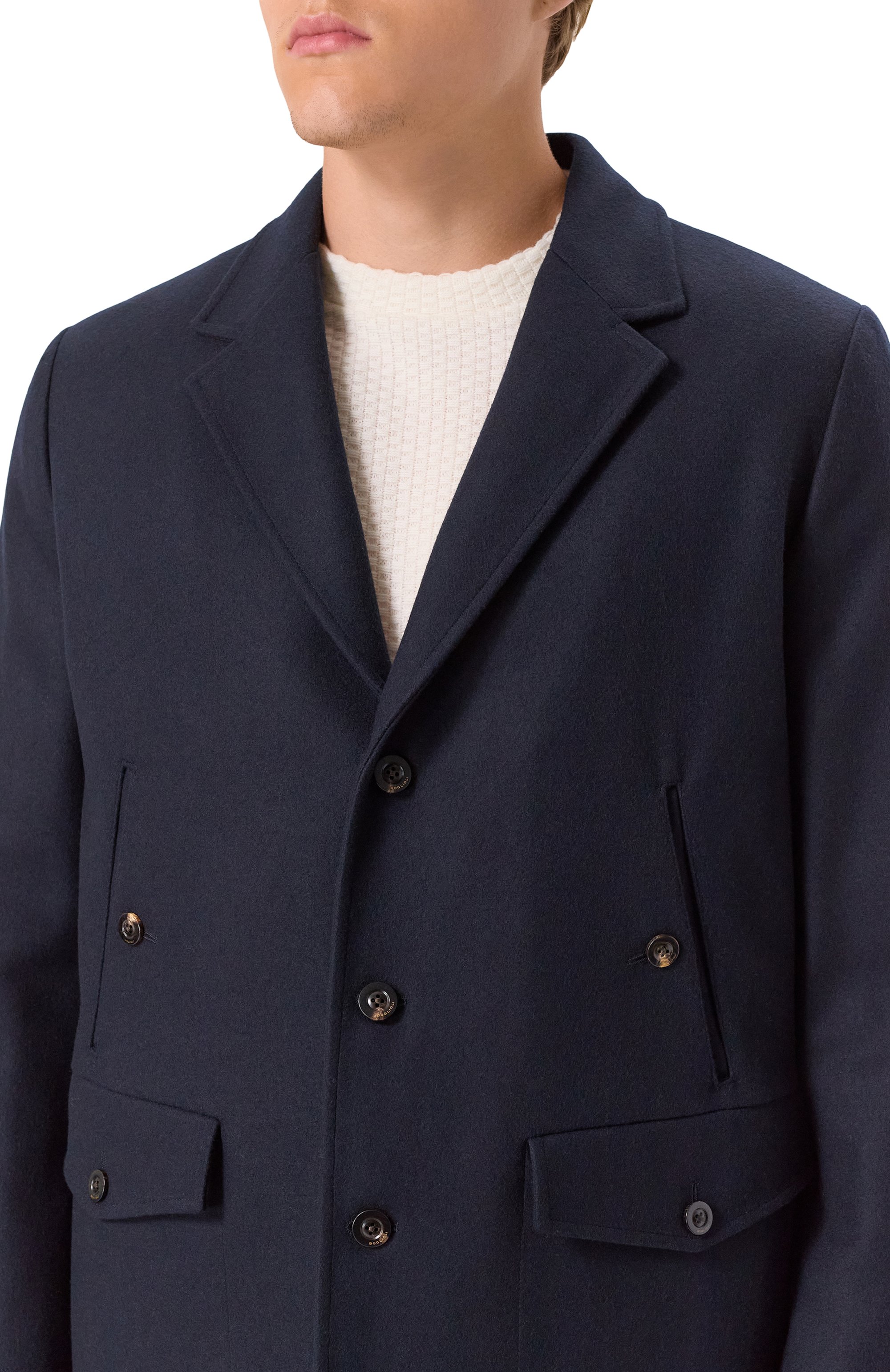 Шерстяное пальто BOGLIOLI, арт. 0C0198/FB4710, фото 5