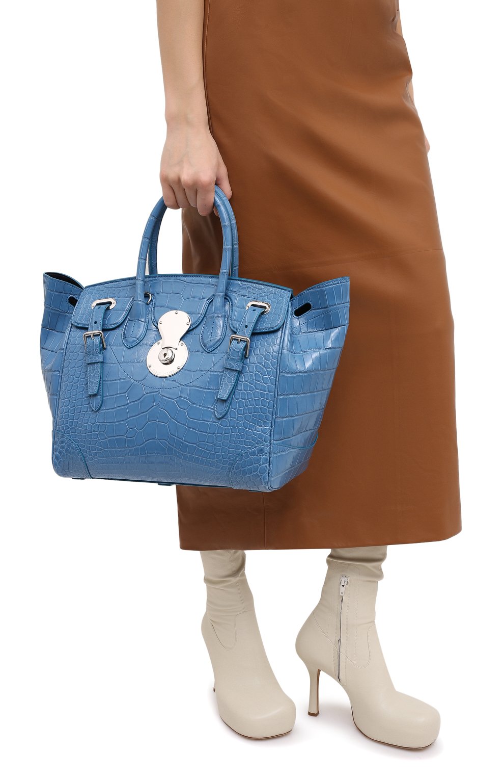 Сумка ricky 33 из кожи аллигатора RALPH LAUREN, арт. 435822919/AMIS, фото 2