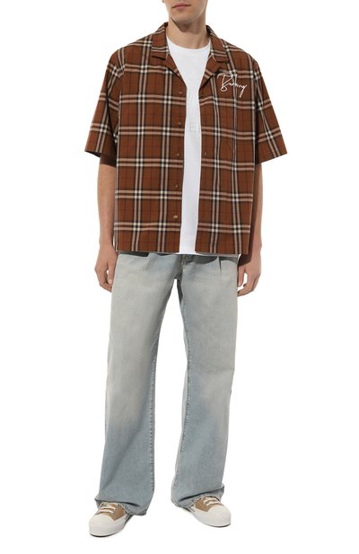 Хлопковая рубашка BURBERRY, арт. 8057478, фото 2