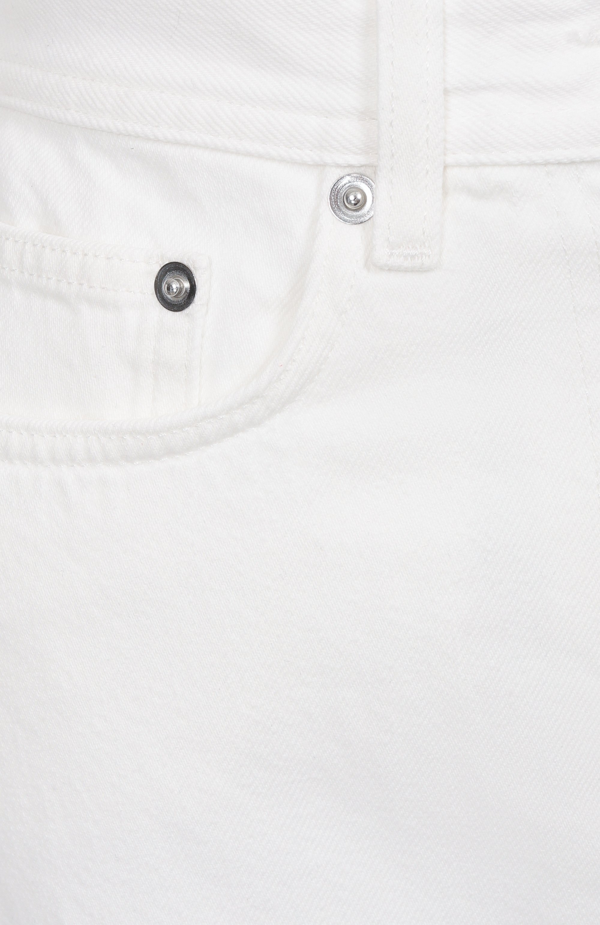 Джинсовая юбка LOULOU DE SAISON белого цвета по цене 36900 руб., арт. R0NA, фото 6 Джинсовая юбка LOULOU DE SAISON, арт. R0NA, фото 6