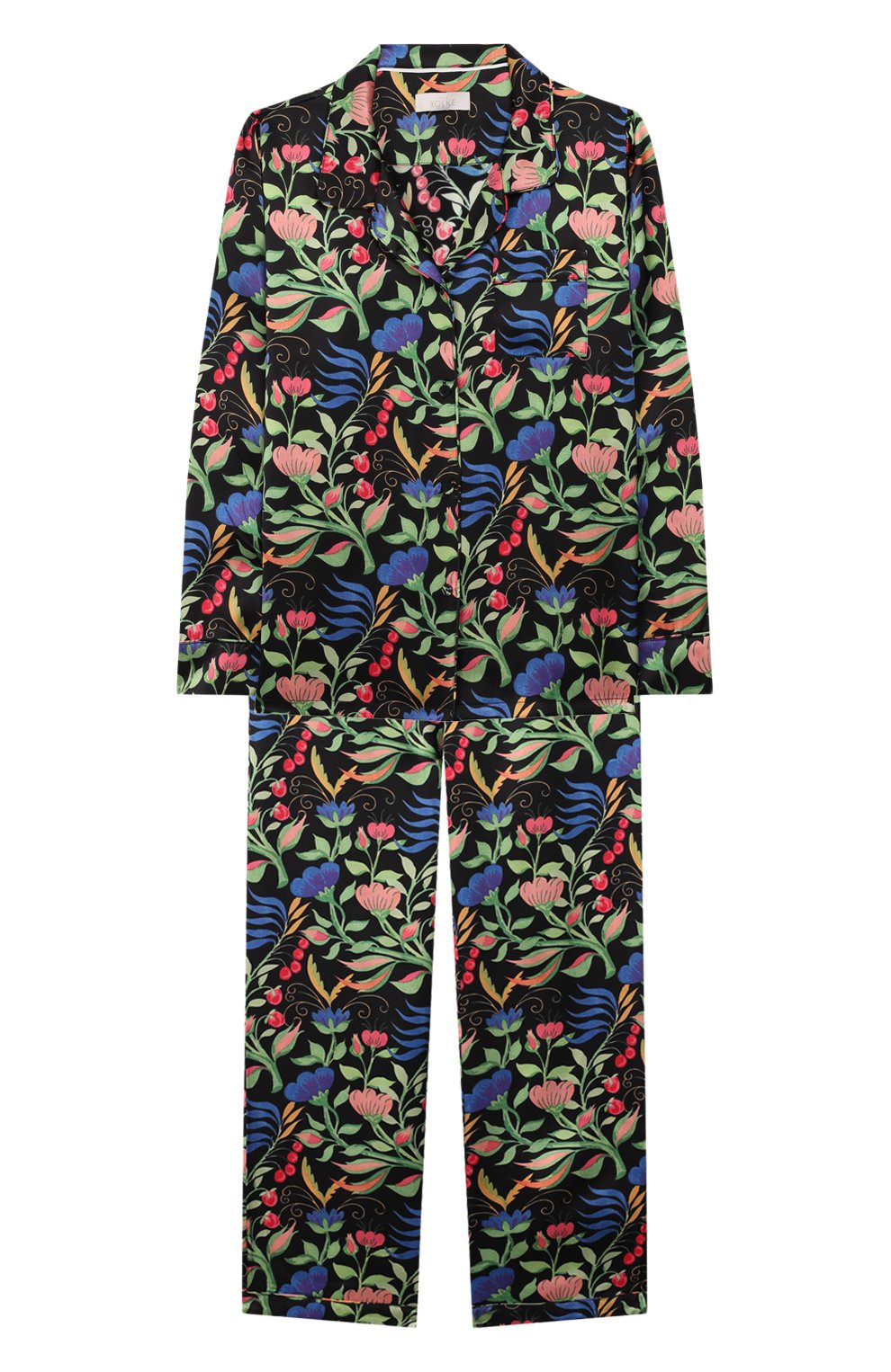 Шелковая пижама LITTLE YOLKE, арт. SS20-12S-AN-BL/7-12Y, фото 1