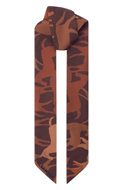 Женский шелковый шарф-твилли JIL SANDER, арт. J53TF0005/J40084