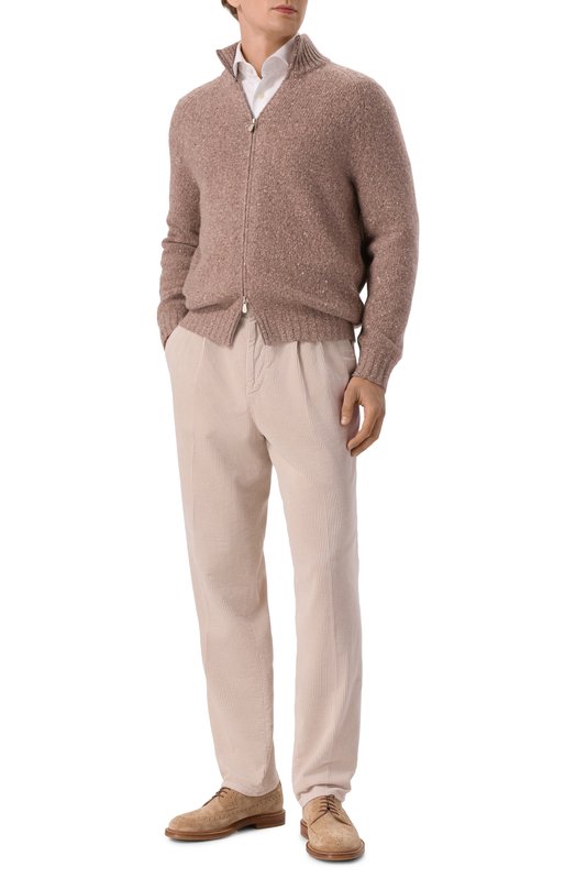 Кашемировый кардиган Brunello Cucinelli MRN504906 Коричневый  MRN504906 Фото 2