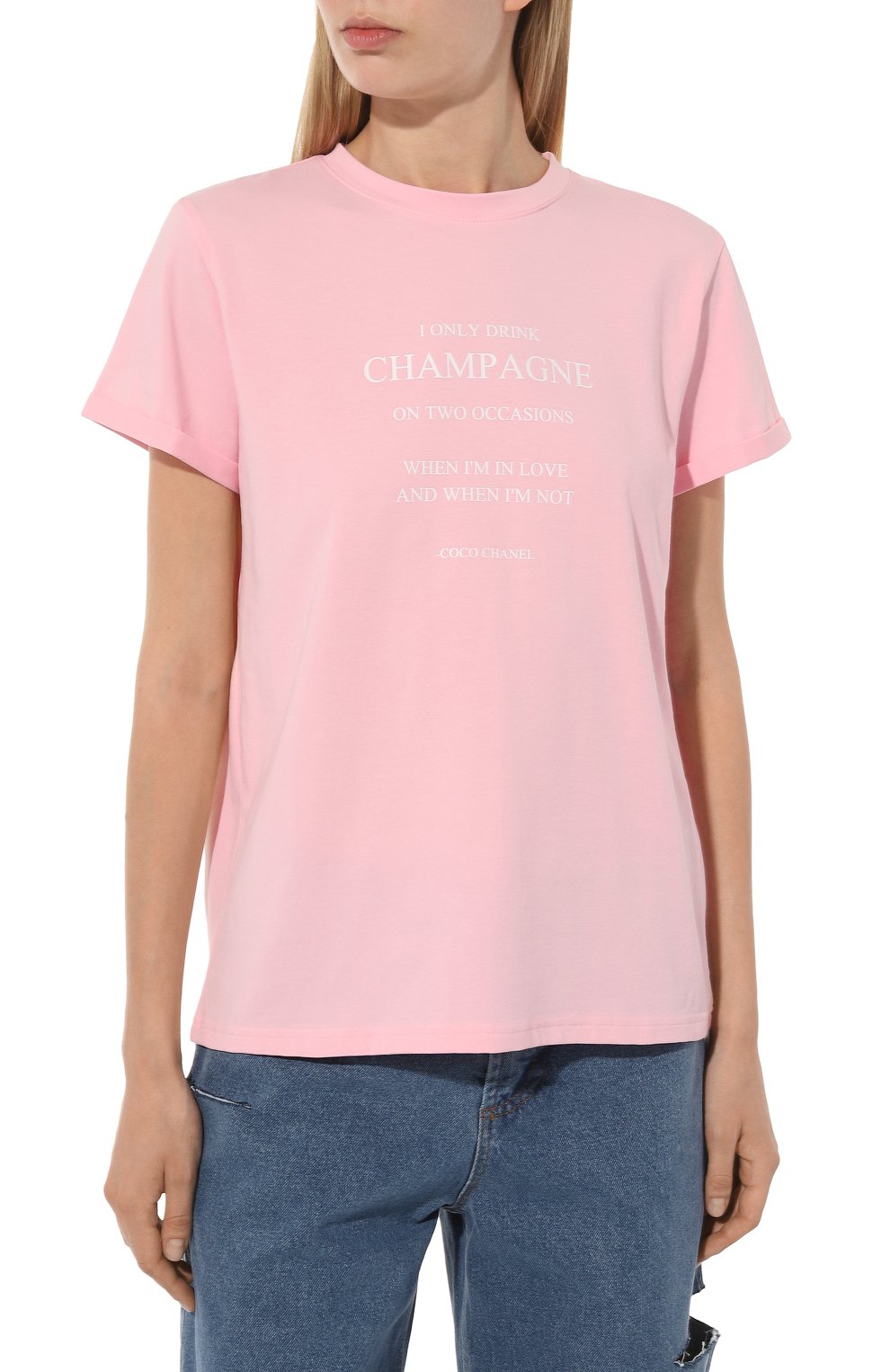 Хлопковая футболка SEVEN LAB розового цвета по цене 8190 руб., арт. CTR1.01.330.252.0128, фото 3 Хлопковая футболка SEVEN LAB, арт. CTR1.01.330.252.0128, фото 3