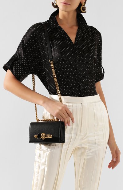Сумка jewelled satchel mini ALEXANDER MCQUEEN, арт. 619575/CM00T, фото 5