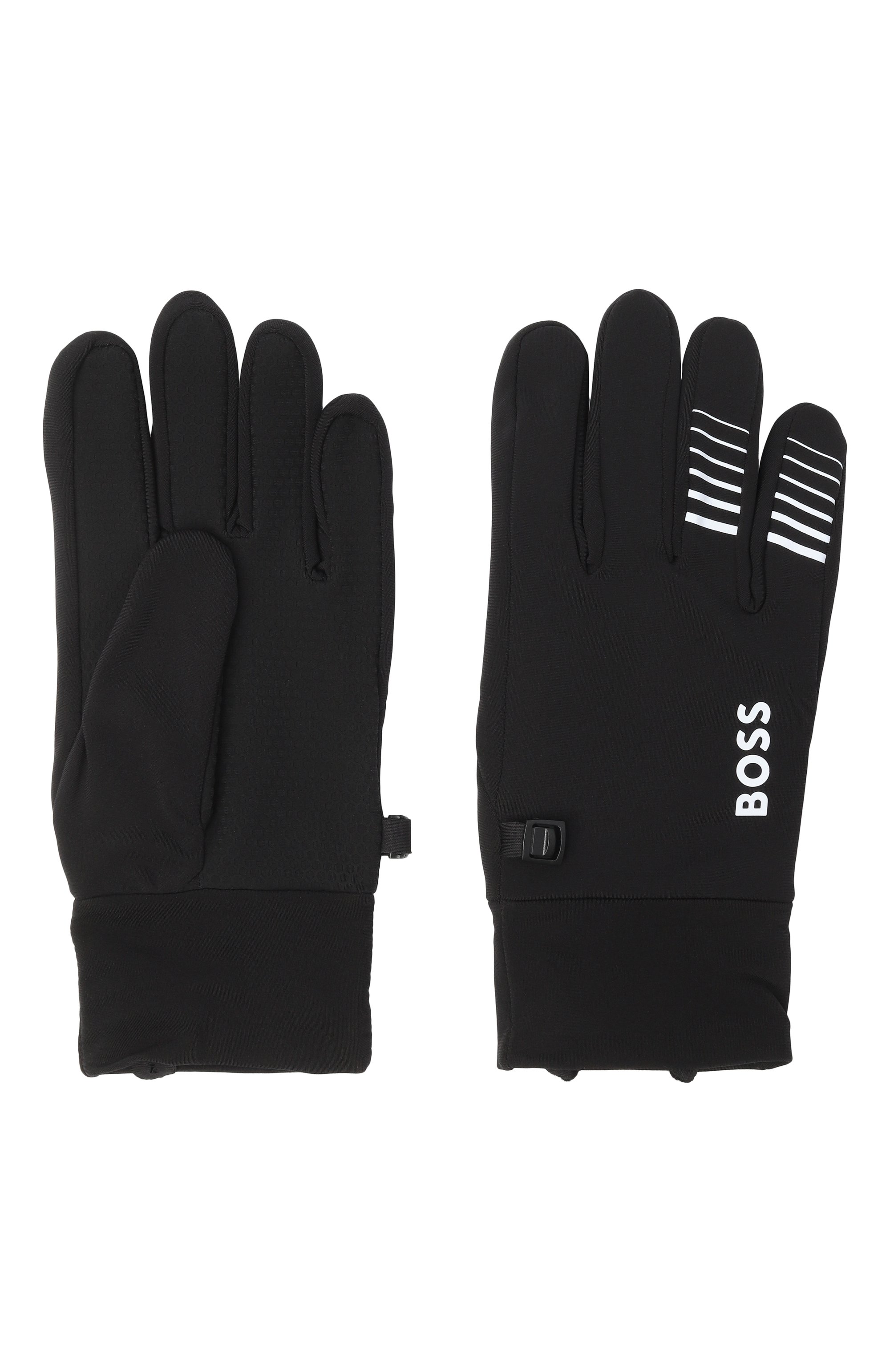 Перчатки BOSS черного цвета по цене 6195 руб., арт. 50548925, фото 2 Перчатки BOSS, арт. 50548925, фото 2