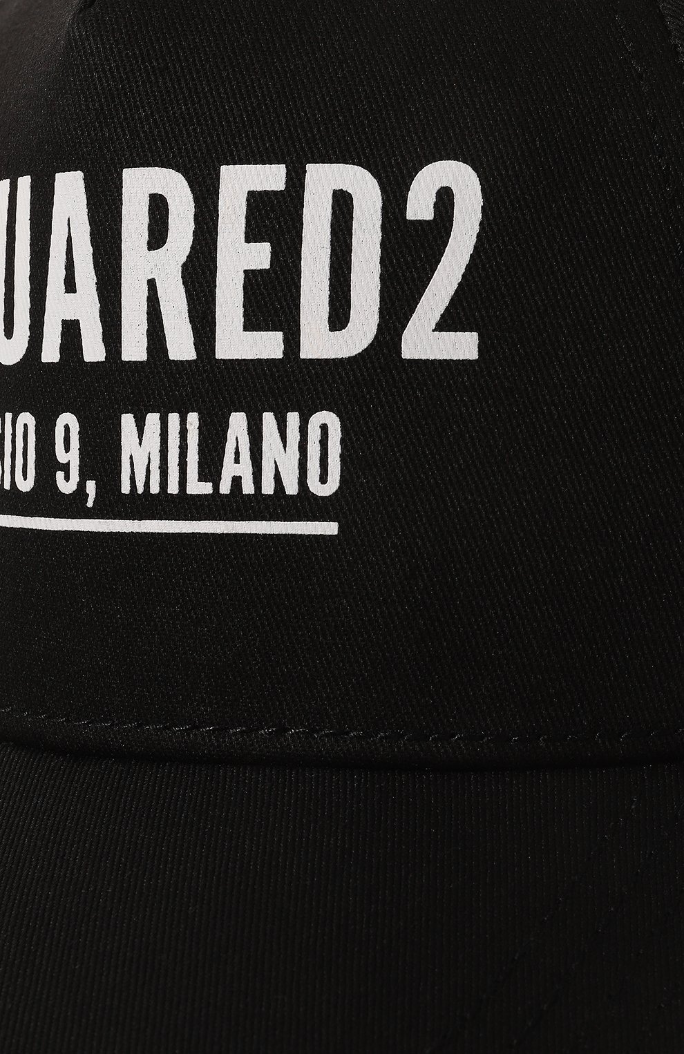 Хлопковая бейсболка DSQUARED2 черного цвета по цене 14800 руб., арт. DQ1006/D00YT, фото 3 Хлопковая бейсболка DSQUARED2, арт. DQ1006/D00YT, фото 3