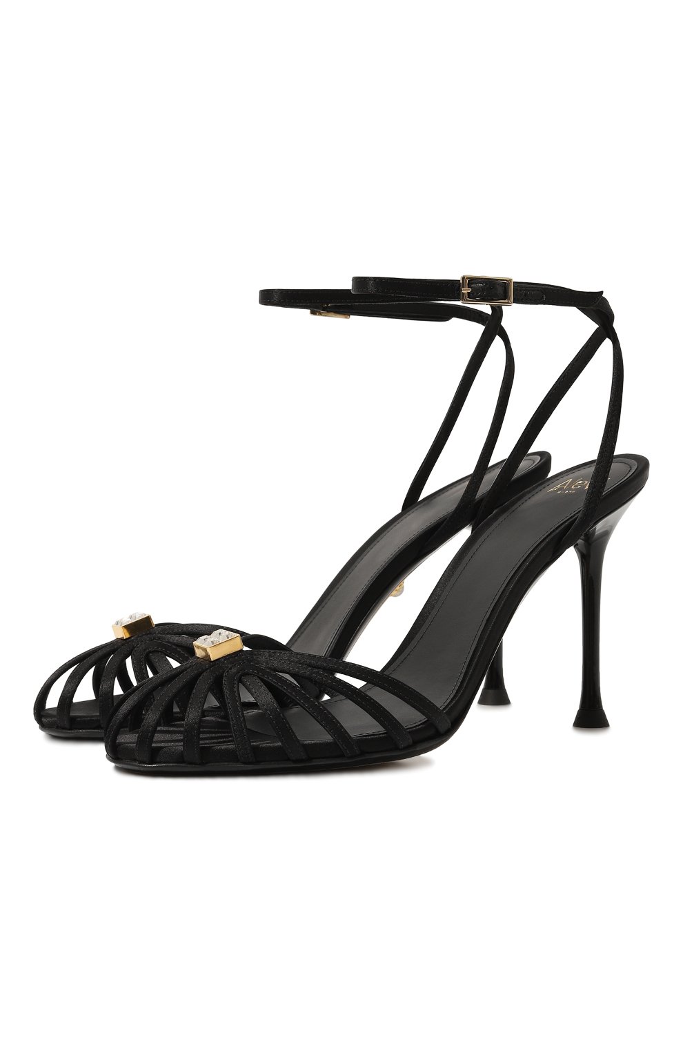 Текстильные босоножки ALEVI MILANO, арт. L24WC001.R.0878997/BL0G SATIN, фото 1