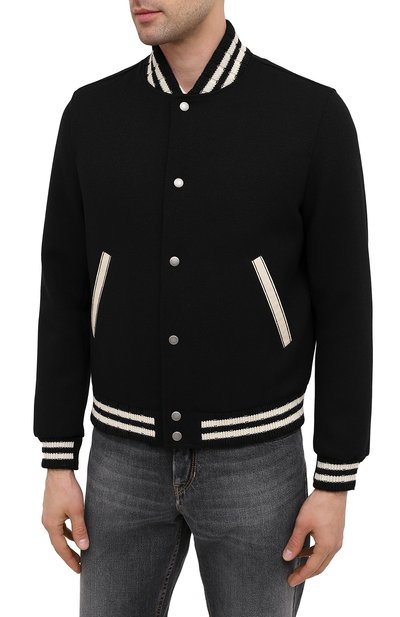Шерстяной бомбер SAINT LAURENT, арт. 625918/Y180W, фото 3
