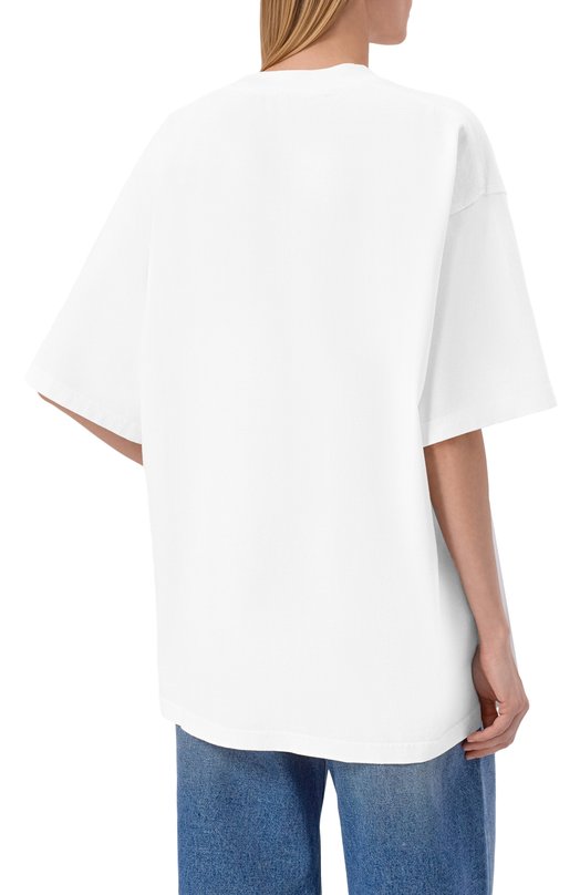 Хлопковая футболка Alexander Wang UCC1261892 Белый  UCC1261892 Фото 4