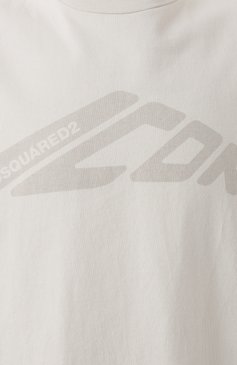 Мужская хлопковая футболка DSQUARED2 светло-серого цвета, арт. S79GC0107/S24583 | Фото 6 (Длина (для топов): Стандартные; Драгоценные камни: Проставлено; Материал сплава: Проставлено; Рукава: 3/4; Принт: С принтом; Стили: Спорт-шик; Материал внешний: Хлопок; Мужское Кросс-КТ: Футболка-одежда; Кросс-КТ: Джерси)
