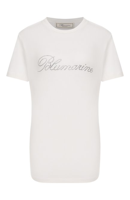 Женская хлопковая футболка BLUMARINE, арт. 2T107A
