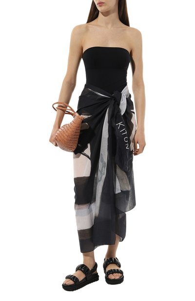 Хлопковое парео KITON, арт. D53753K0957D, фото 2