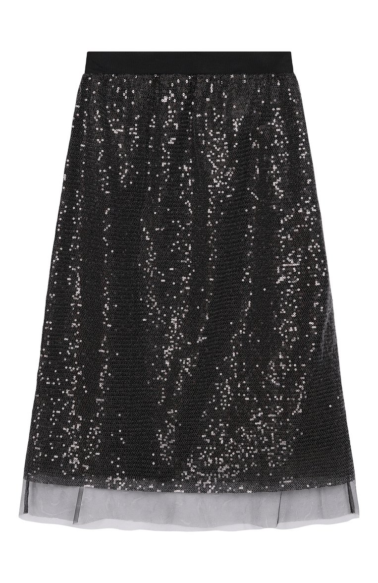 Юбка с отделкой пайетками PRADA, арт. P139TR-1Z4T-F0002, фото 2
