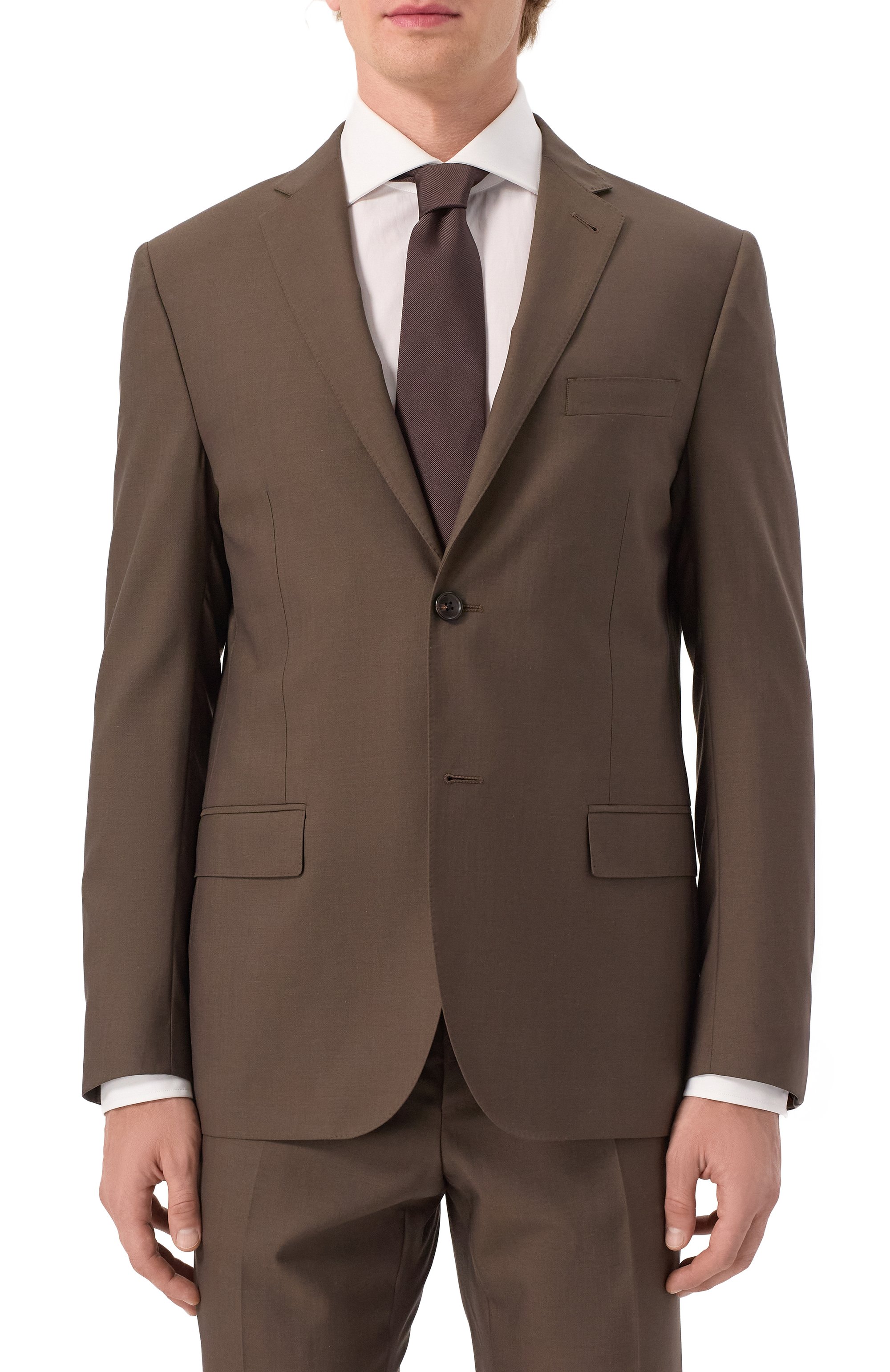 Шерстяной костюм CORNELIANI коричневого цвета по цене 167000 руб., арт. 256005-2518414_SET, фото 3 Шерстяной костюм CORNELIANI, арт. 256005-2518414_SET, фото 3