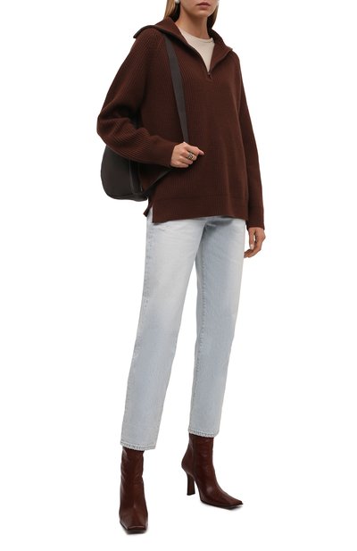 Кашемировый свитер LORO PIANA коричневого цвета по цене 253500 руб., арт. FAL7055, фото 2 Кашемировый свитер LORO PIANA, арт. FAL7055, фото 2