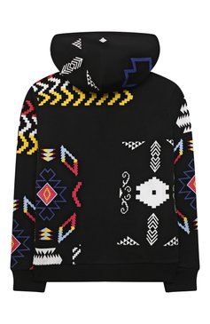 Детский хлопковая толстовка MARCELO BURLON KIDS OF MILAN черного цвета, арт. CBBE002F21FLE002 | Фото 2 (Материал внешний: Хлопок; Рукава: Длинные; Мальчики Кросс-КТ: Толстовка-одежда; Материал сплава: Проставлено; Драгоценные камни: Проставлено; Рост�овка одежда: 10 - 11 лет | 140 - 146см, 12 лет | 152 см, 8 лет | 128 см)