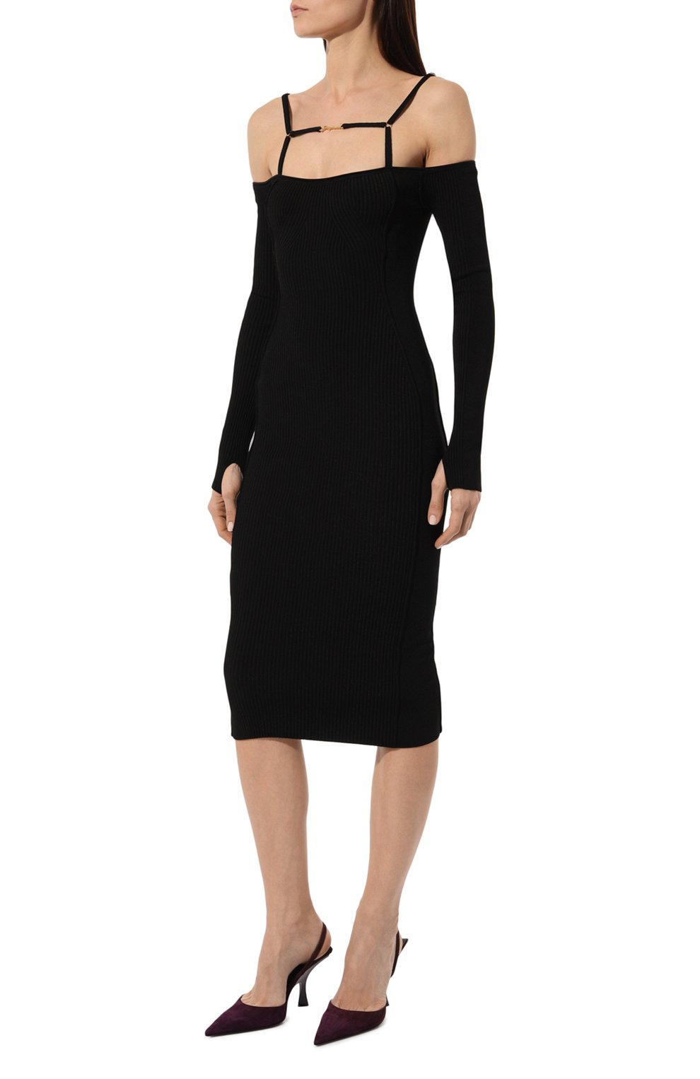 Платье из вискозы JACQUEMUS, арт. 22H/241KN365-2355, фото 3