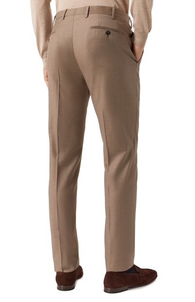 Шерстяные брюки GIORGIO ARMANI бежевого цвета по цене 95900 руб., арт. GM000342/TE10959, фото 4 Шерстяные брюки GIORGIO ARMANI, арт. GM000342/TE10959, фото 4