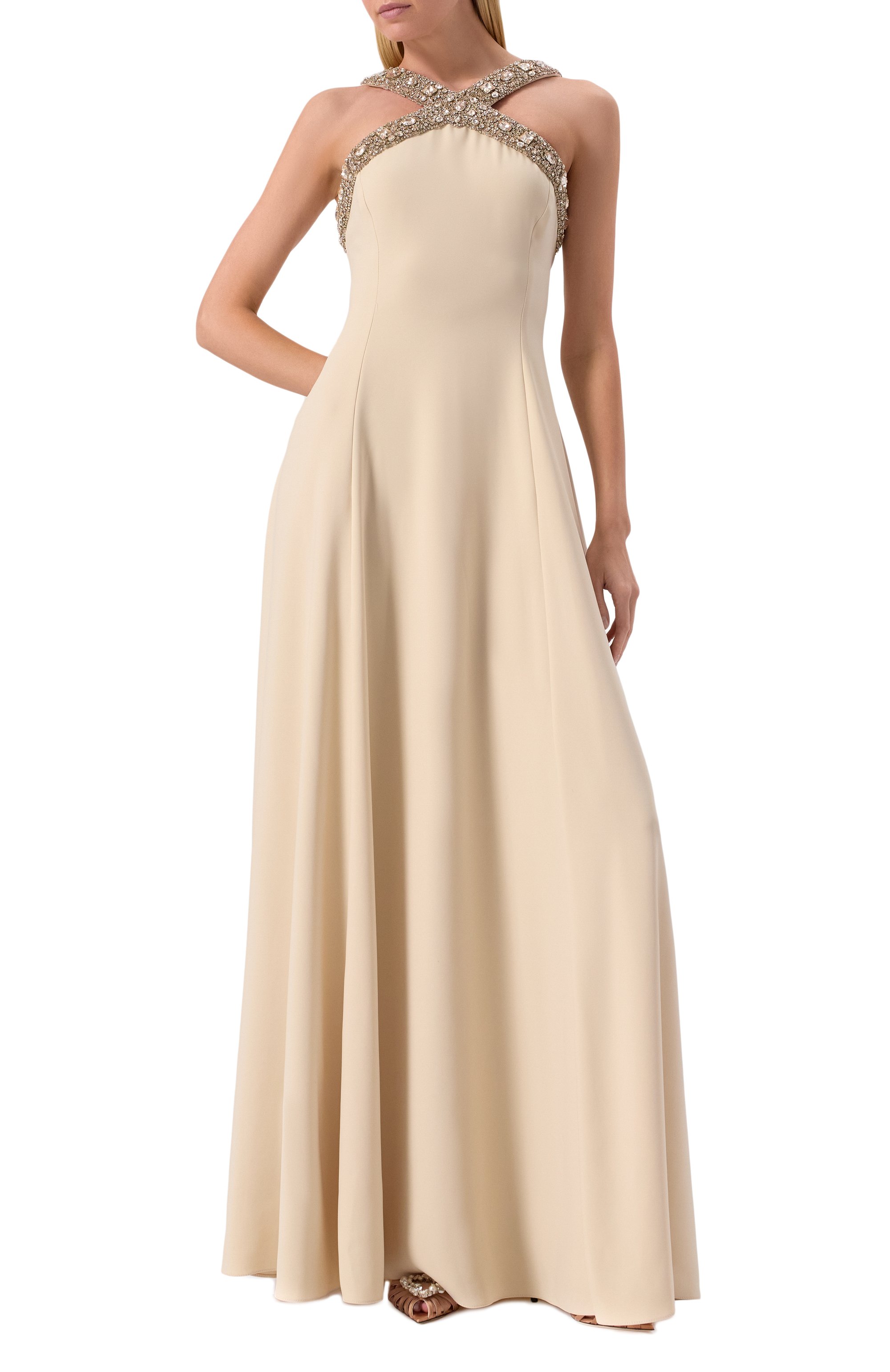 Платье с отделкой стразами ZUHAIR MURAD, арт. RDR25053/CRCA010, фото 2