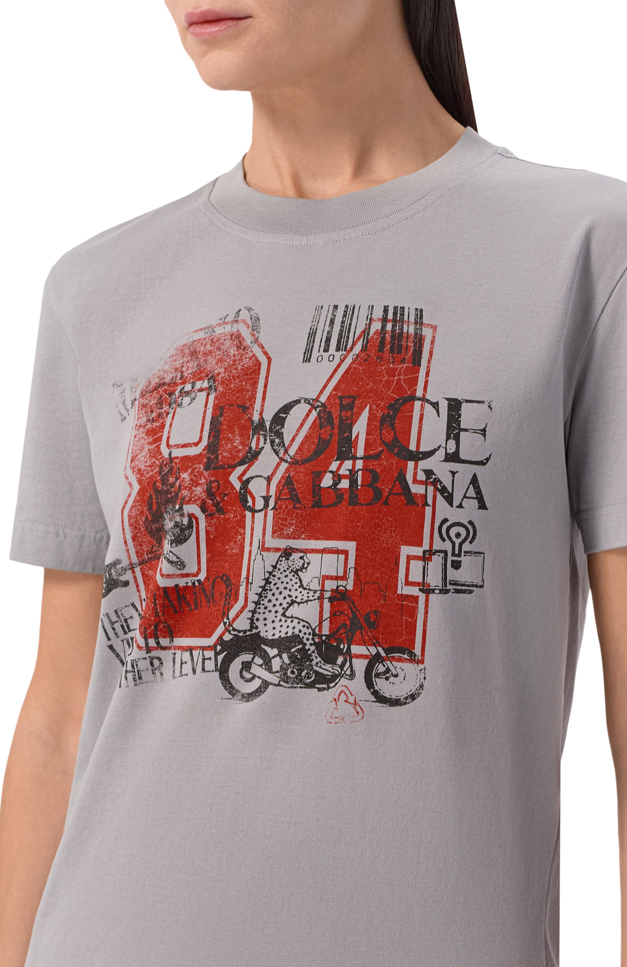 Хлопковая футболка DOLCE & GABBANA, арт. F8V42T/GDDPA, фото 5