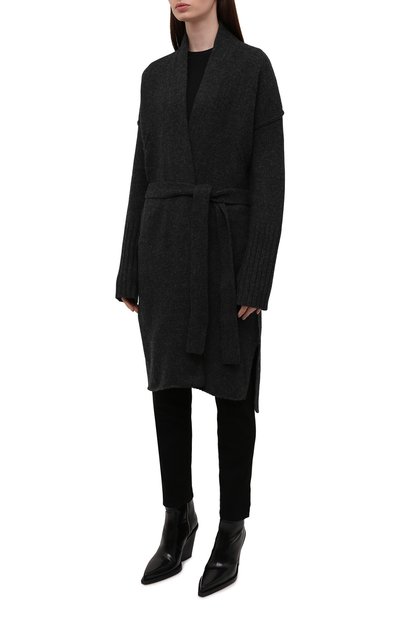 Шерстяной кардиган ZADIG AND VOLTAIRE темно-серого цвета по цене 72150 руб., арт. WKMZ2409F, фото 3 Шерстяной кардиган ZADIG AND VOLTAIRE, арт. WKMZ2409F, фото 3