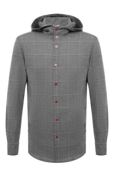 Мужская рубашка из шерсти и льна KITON, арт. UMCMARK0642C