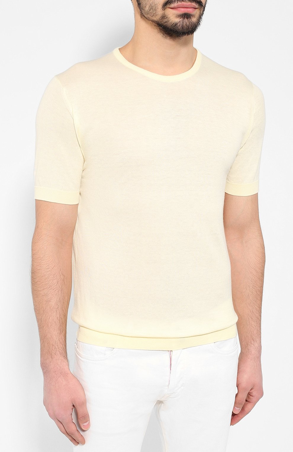 Футболка из смеси хлопка и кашемира JOHN SMEDLEY, арт. ST0NWELL, фото 3