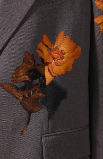 Шерстяной жакет DRIES VAN NOTEN серого цвета по цене 103500 руб., арт. 192-10404-8428, фото 5 Шерстяной жакет DRIES VAN NOTEN, арт. 192-10404-8428, фото 5