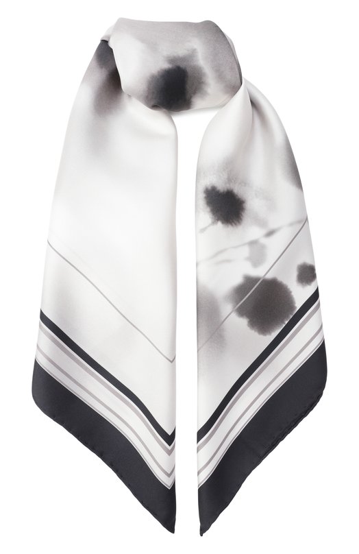 Шелковый платок Kiton D53754K0530H03 Серый D53754K0530H03