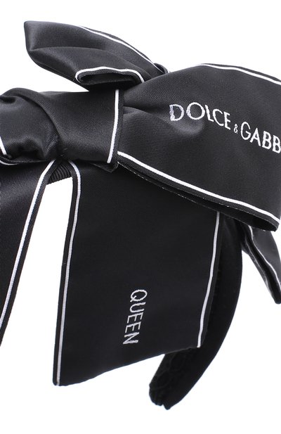 Ободок с бантом и логотипом бренда DOLCE & GABBANA, арт. 0131/LB3L09/FUSFU, фото 2