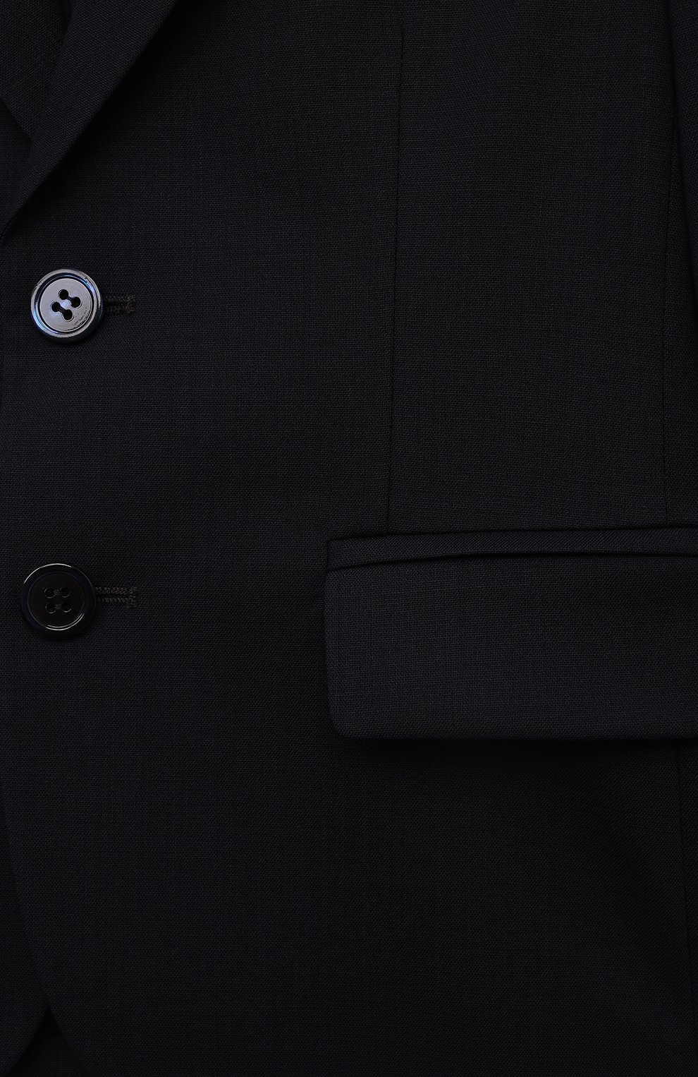 Шерстяной пиджак IL GUFO темно-синего цвета по цене 66600 руб., арт. PATGB102W0060/10A-14A, фото 3 Шерстяной пиджак IL GUFO, арт. PATGB102W0060/10A-14A, фото 3