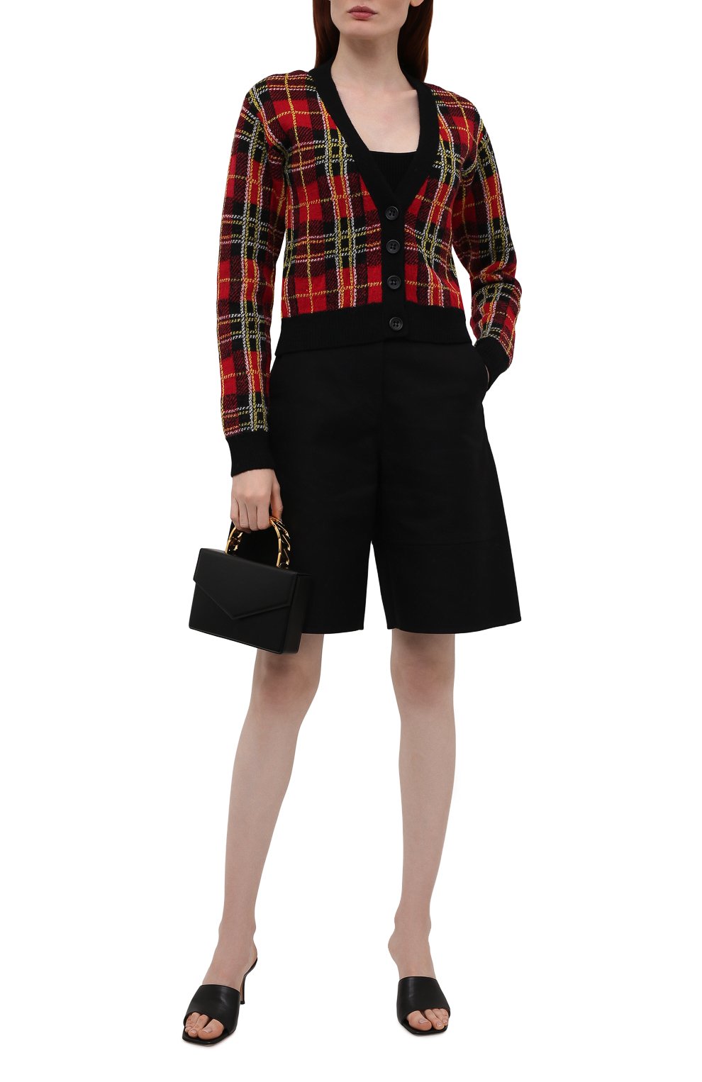 Шерстяной кардиган REDVALENTINO красного цвета по цене 55150 руб., арт. WR3KA02C/63C, фото 2 Шерстяной кардиган REDVALENTINO, арт. WR3KA02C/63C, фото 2