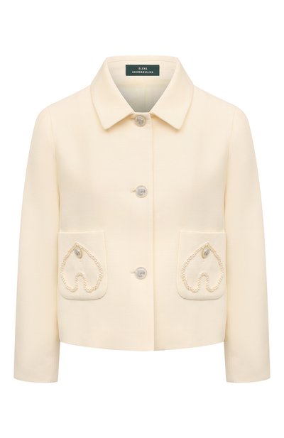 Женский жакет из шерсти и шелка AKHMADULLINA, арт. 1225.2JT940/W003