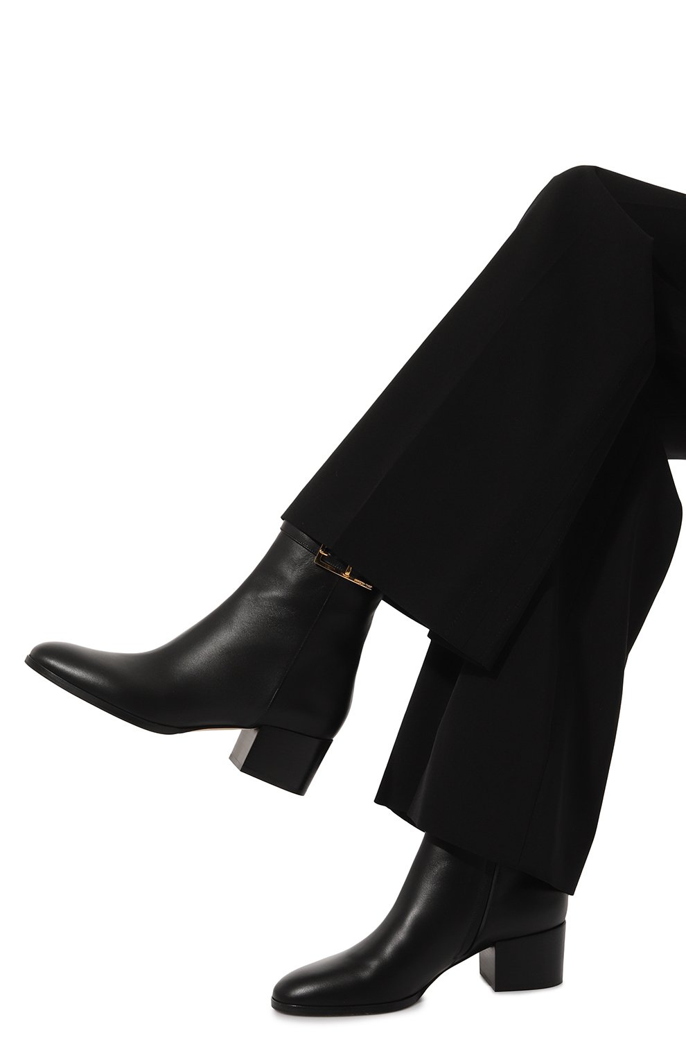 Кожаные ботильоны sr nora 45 SERGIO ROSSI, арт. B09310/MNAN07, фото 3