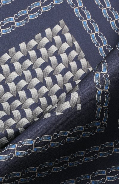 Шелковый платок ZILLI темно-синего цвета по цене 8995 руб., арт. 51600/HANDKERCHIEF, фото 2 Шелковый платок ZILLI, арт. 51600/HANDKERCHIEF, фото 2