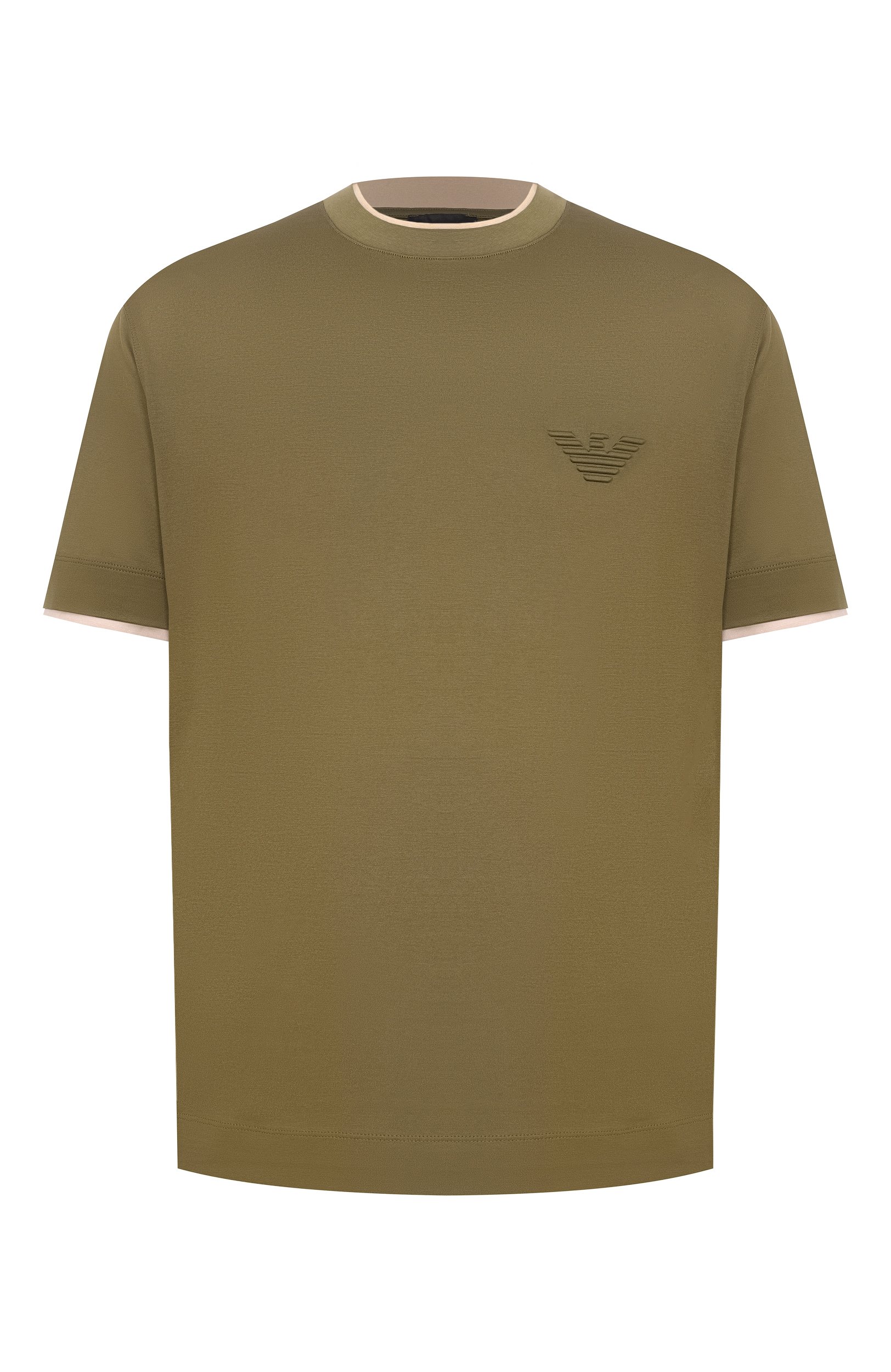 Футболка из лиоцелла и хлопка EMPORIO ARMANI, арт. EM006766/AF10017, фото 1