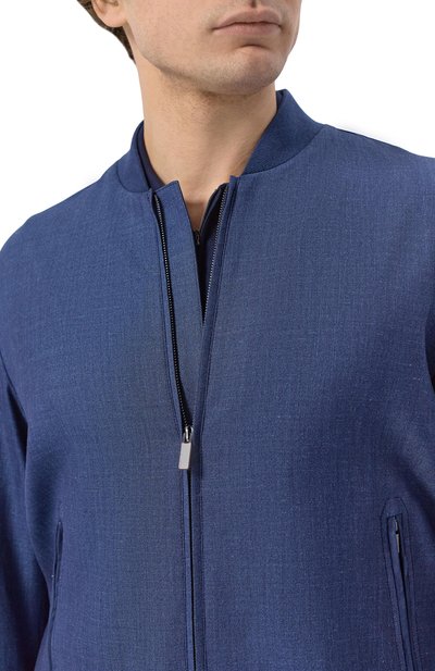 Бомбер из шерсти и шелка PAUL&SHARK, арт. 26412200, фото 5