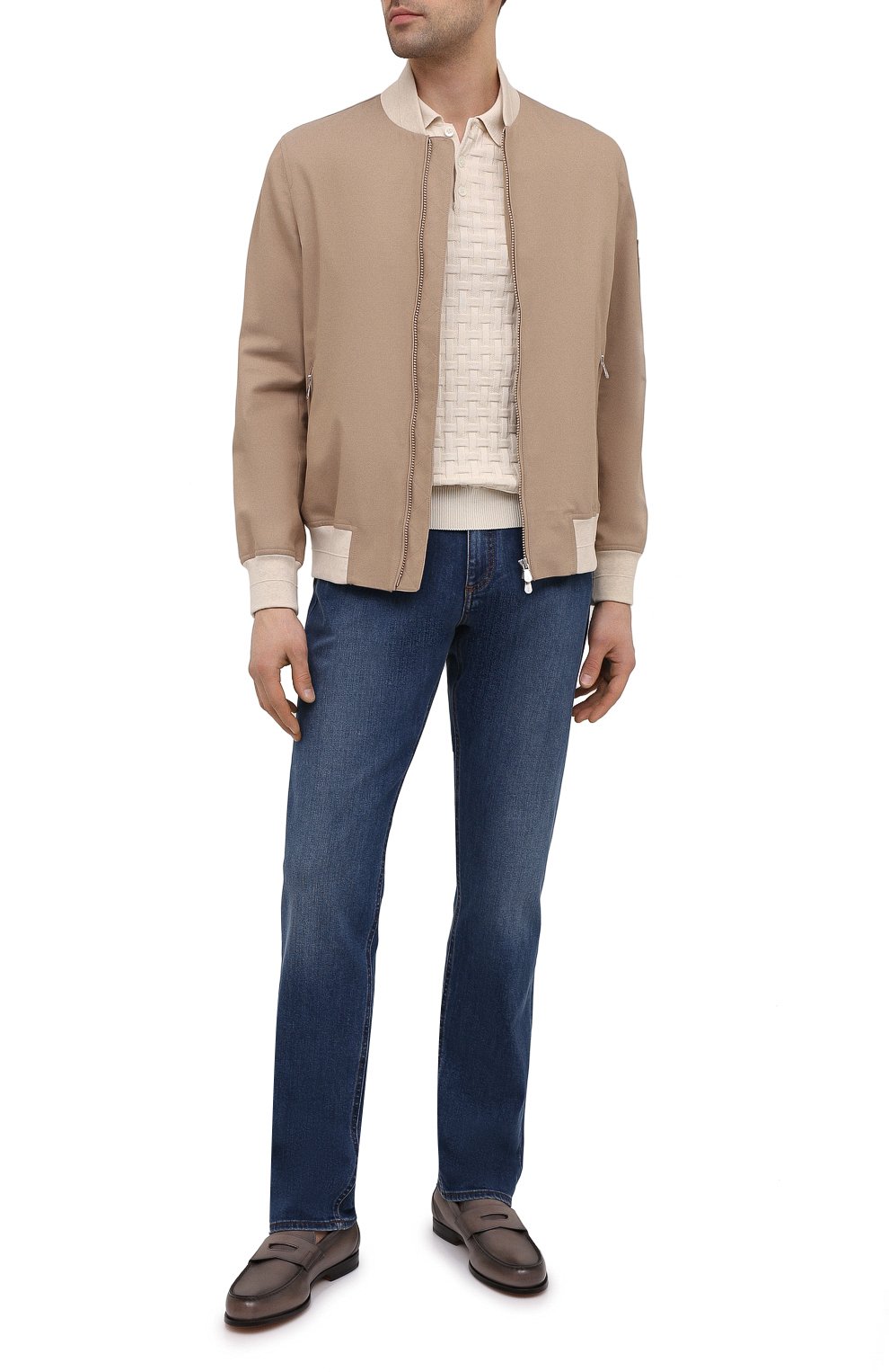 Поло из шелка и хлопка IL BORGO CASHMERE кремового цвета по цене 57350 руб., арт. 56-1991-01G0, фото 2 Поло из шелка и хлопка IL BORGO CASHMERE, арт. 56-1991-01G0, фото 2