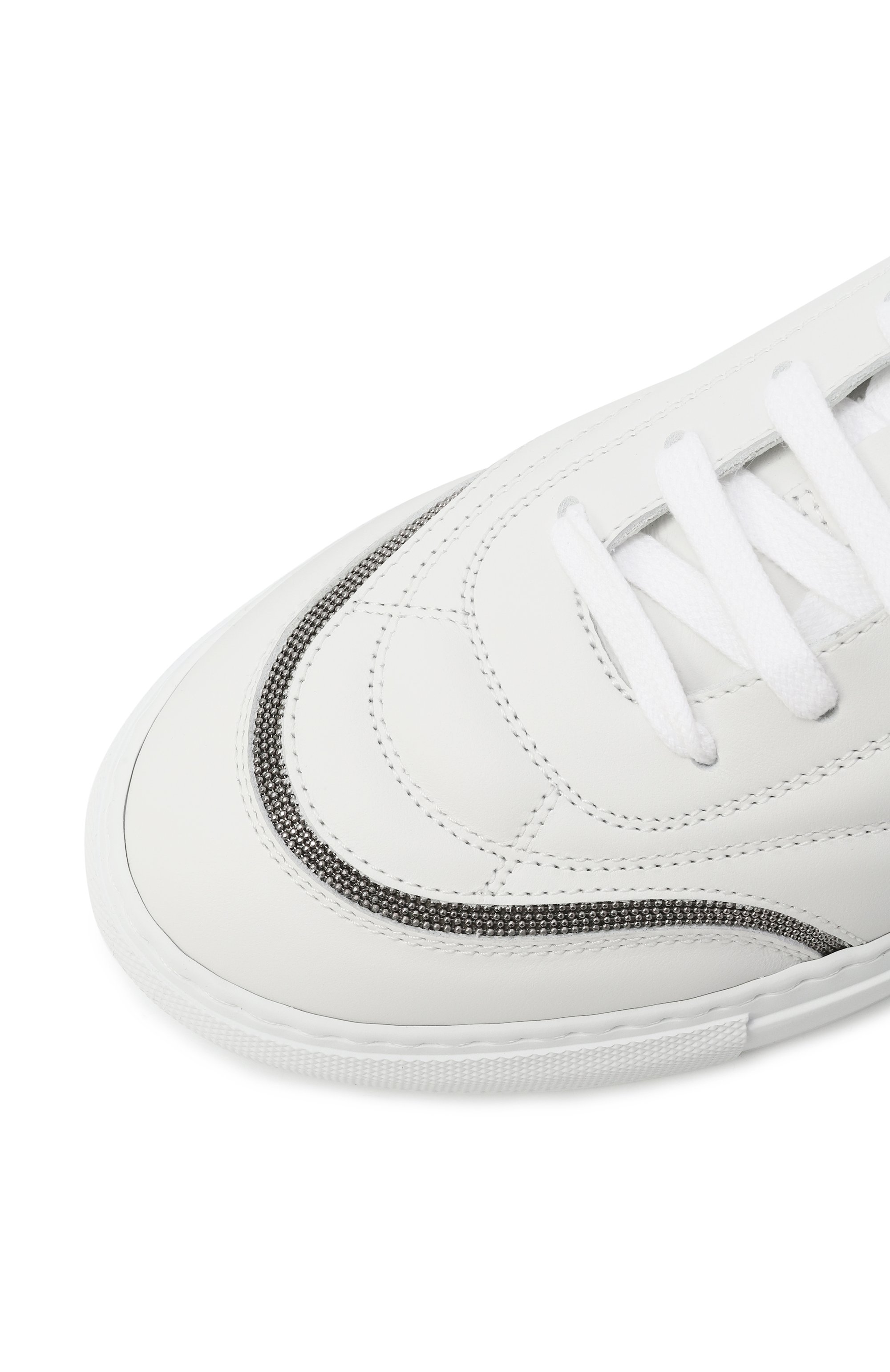 Кожаные кеды BRUNELLO CUCINELLI, арт. MZGSG3077P, фото 7