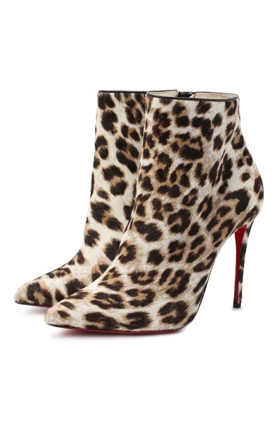 Кожаные ботильоны so kate 100  CHRISTIAN LOUBOUTIN, арт. so kate booty 100 pony gigi/nappa, фото 1