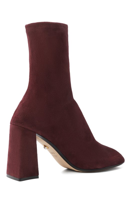 Замшевые ботильоны Jive 90 Alevi Milano L26W7001.Q.0363345/BL0CK SUEDE STRETCH Бордовый  L26W7001.Q.0363345/BL0CK SUEDE STRETCH Фото 5
