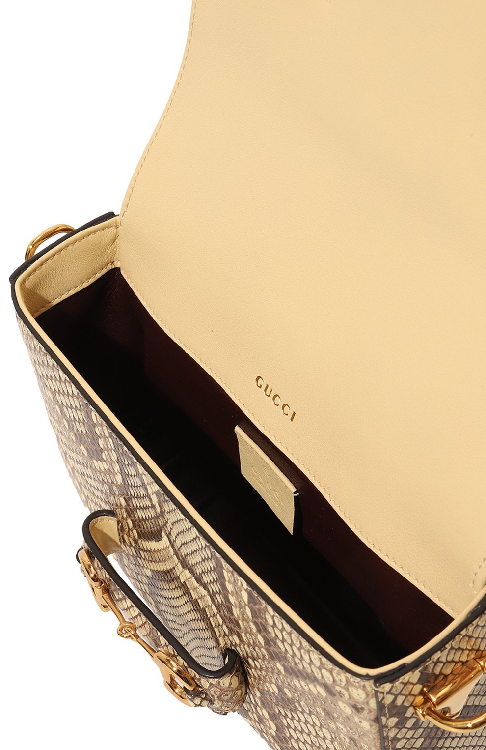 Сумка 1955 horsebit mini из кожи питона GUCCI, арт. 658574 EZ6JG, фото 5