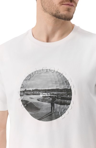 Хлопковая футболка BOSS GREEN, арт. 50537847, фото 5