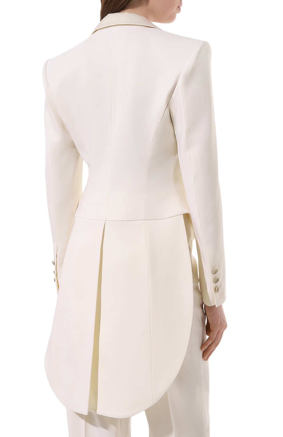 Шерстяной жакет PERVERT молочного цвета по цене 42000 руб., арт. PE23/JA03/52-08, фото 4 Шерстяной жакет PERVERT, арт. PE23/JA03/52-08, фото 4