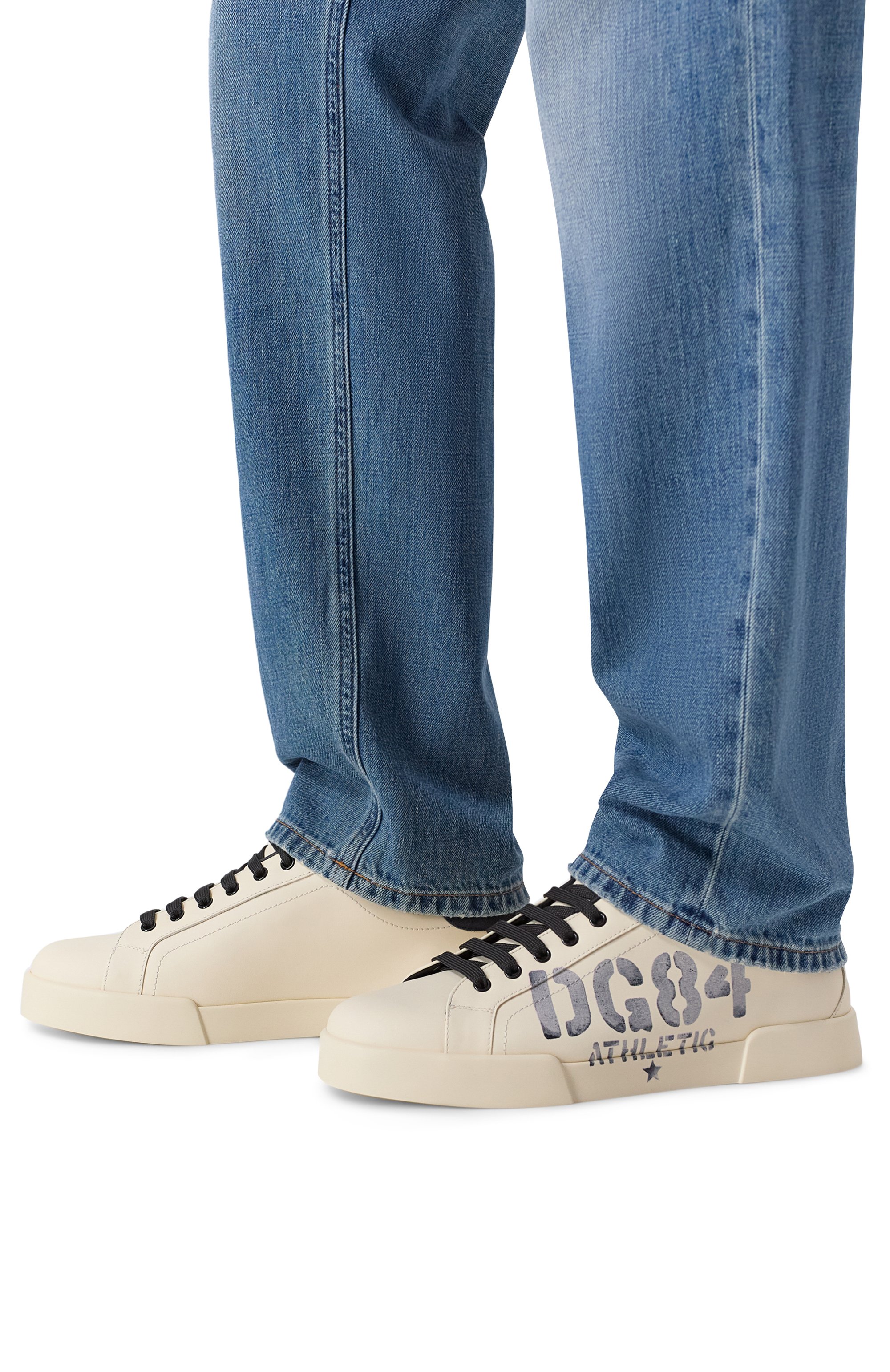 Кожаные кеды portofino DOLCE & GABBANA, арт. CS2398/A0175, фото 3